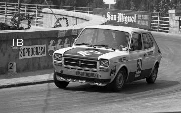 José Luis Lope (Seat 127). Alcañiz 1975 (Foto: Jordi Brú)